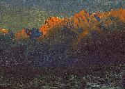 Albert Bierstadt Sunrise in the Sierras oil painting artist